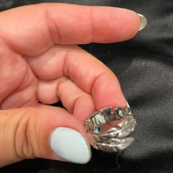 Sterling silver coach ring - Picture 3 of 4